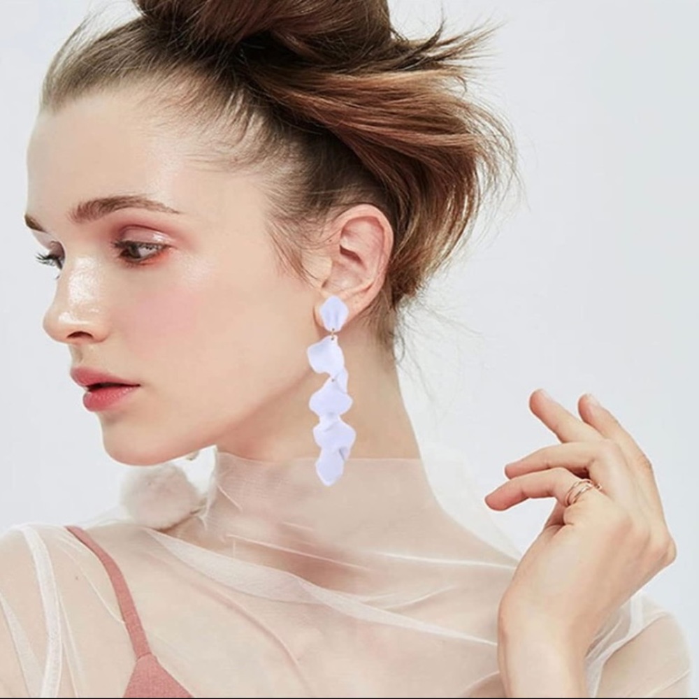 Acrylic Petal Earrings